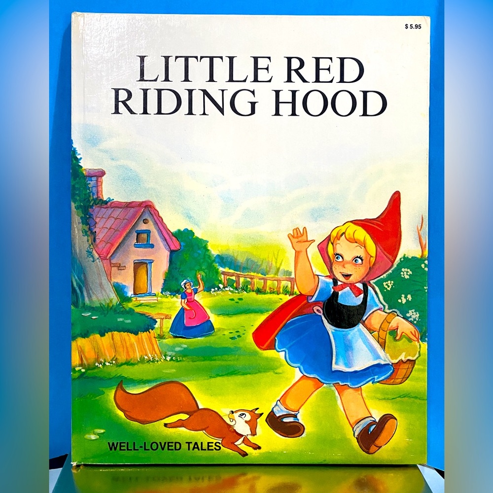 LITTLE RED RIDING HOOD VINTAGE LG COLLECTIBLE HARDCOVER BOOK BRIDLINGTON ENGLAND